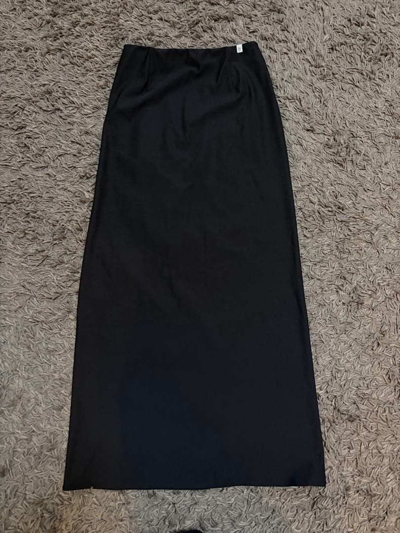 etretokyo トリコットIラインスカート　BLACK / S