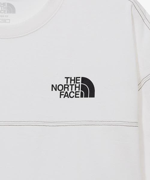 韓国　ノースフェイス　ダメージ　Tシャツ　白　M 新品　ウォッシュ加工　L 限定