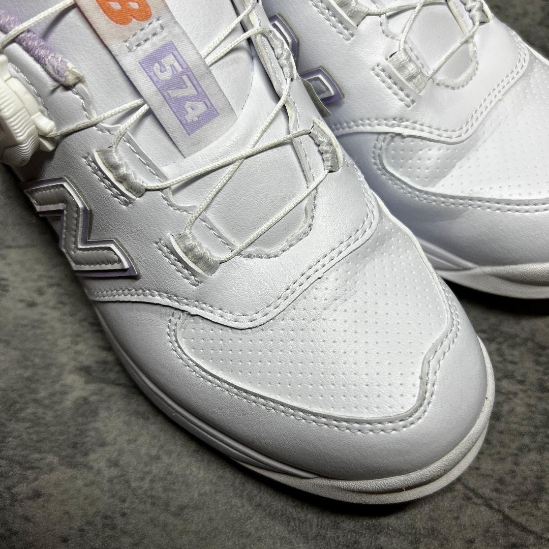 極美品【ニューバランス】（23EE）ゴルフシューズ WGBS574W BOA
