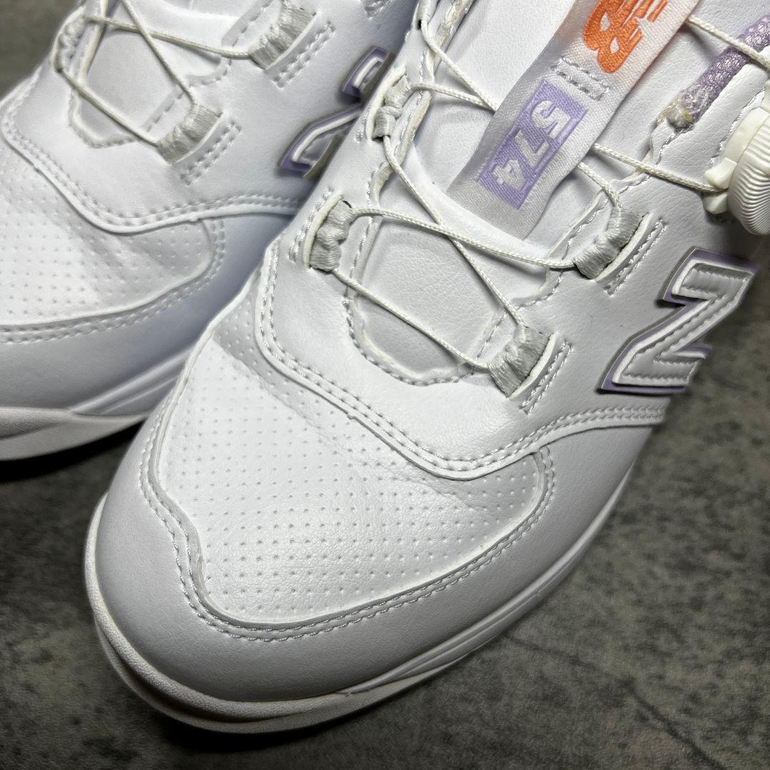 極美品【ニューバランス】（23EE）ゴルフシューズ WGBS574W BOA
