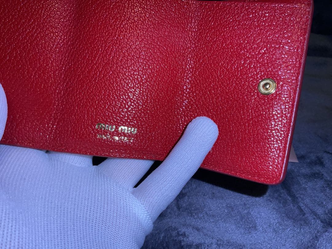 【激レア 美品】ミュウミュウ　マドラス ラブレター　三つ折り財布　ピンク系