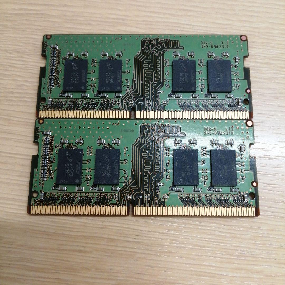 8GB×２枚 合計16GB DDR4 メモリ PC4-2666V 1RX8