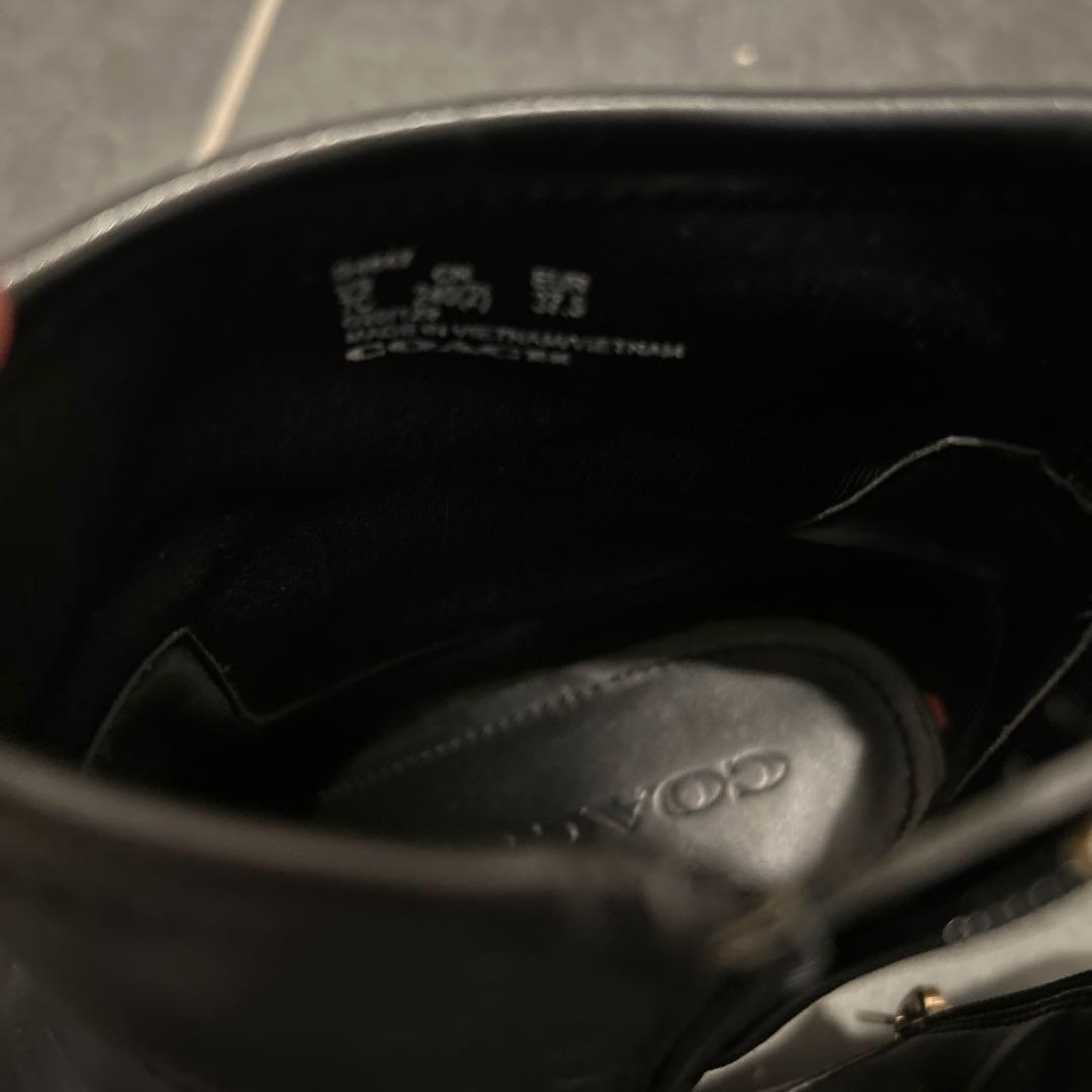 ⭐️専用⭐️COACH レザー アンクルブーツ 黒 ポインテッドトゥ