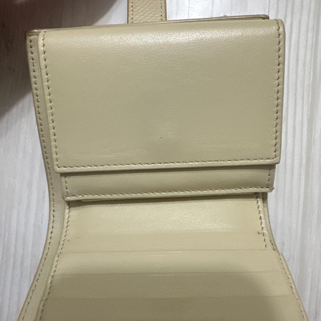CELINE 二つ折り財布 ベージュ/イエロー　セリーヌ　財布　折り畳み財布