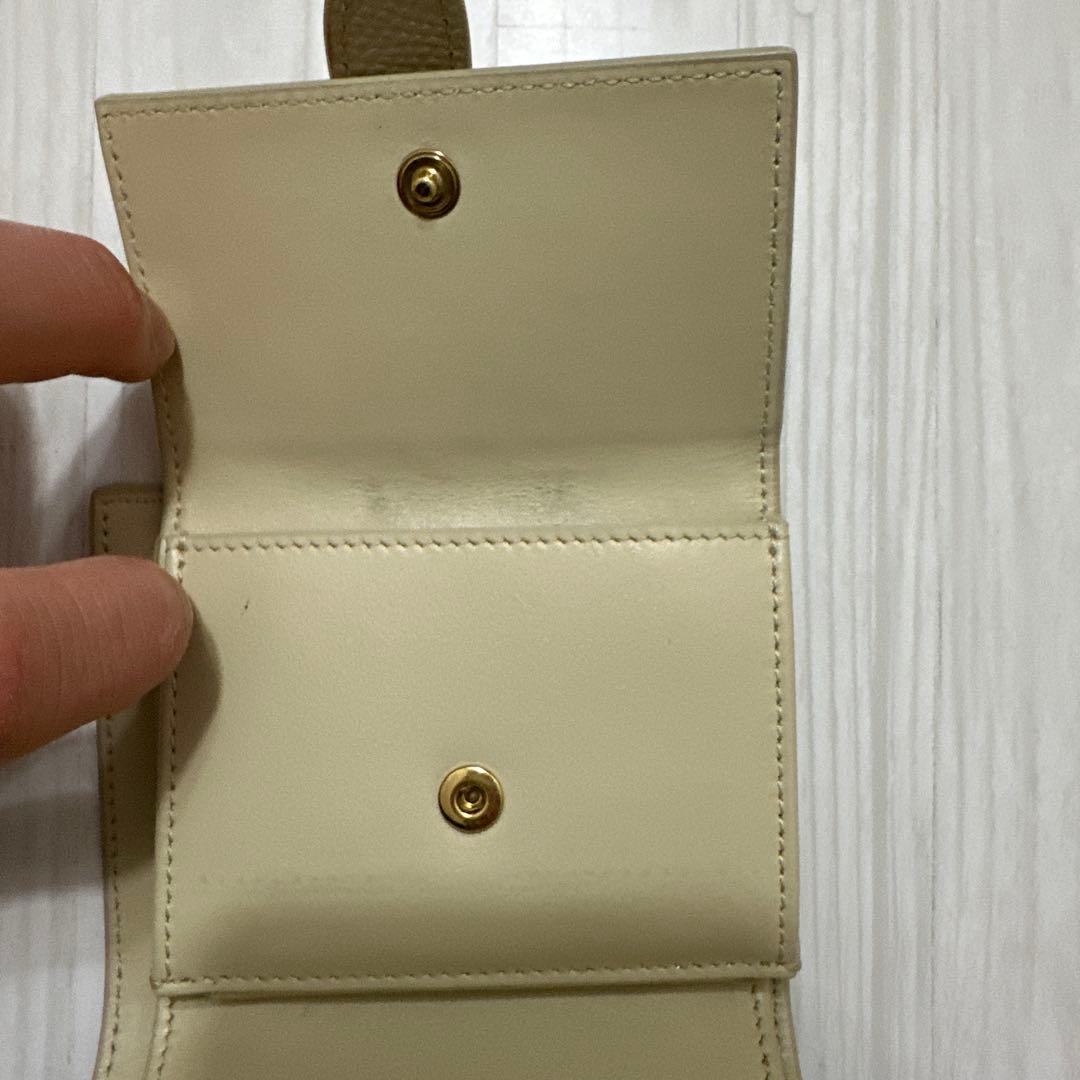 CELINE 二つ折り財布 ベージュ/イエロー　セリーヌ　財布　折り畳み財布