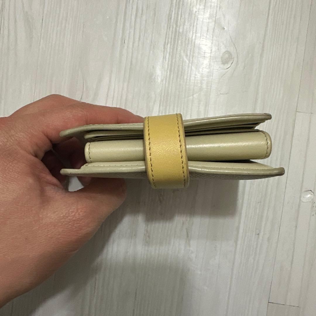CELINE 二つ折り財布 ベージュ/イエロー　セリーヌ　財布　折り畳み財布