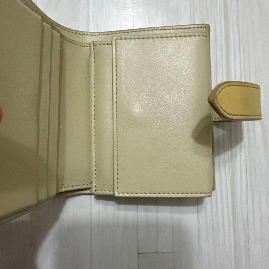 CELINE 二つ折り財布 ベージュ/イエロー　セリーヌ　財布　折り畳み財布