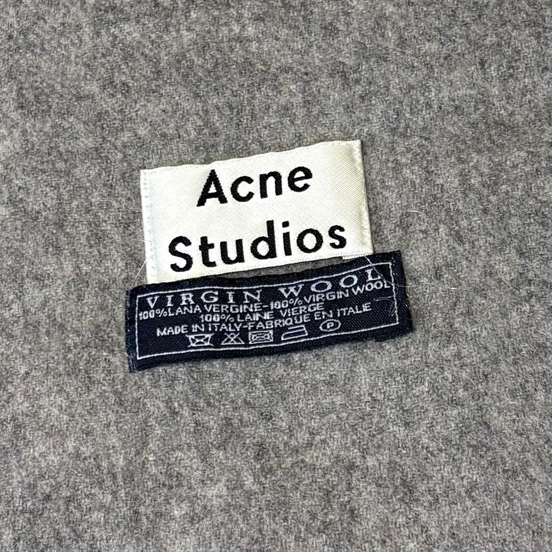 acne studios 旧タグ マフラー グレーメランジ バージンウール 大判