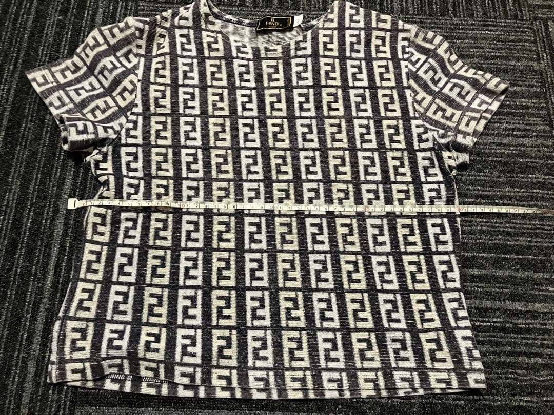 FENDI ヴィンテージ ズッカ柄 パイル Tシャツ