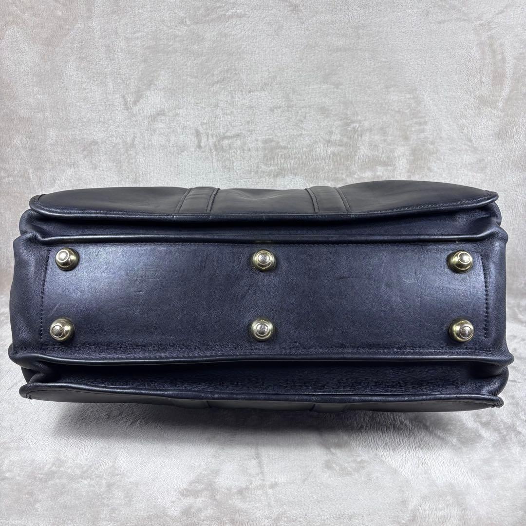 激レア　OLD COACH ボストンバッグ　ダイヤルロック　ブラック　本革レザー