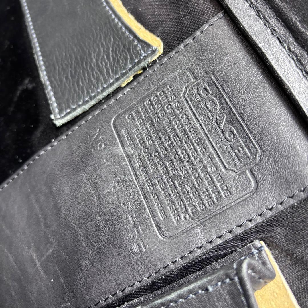 激レア　OLD COACH ボストンバッグ　ダイヤルロック　ブラック　本革レザー