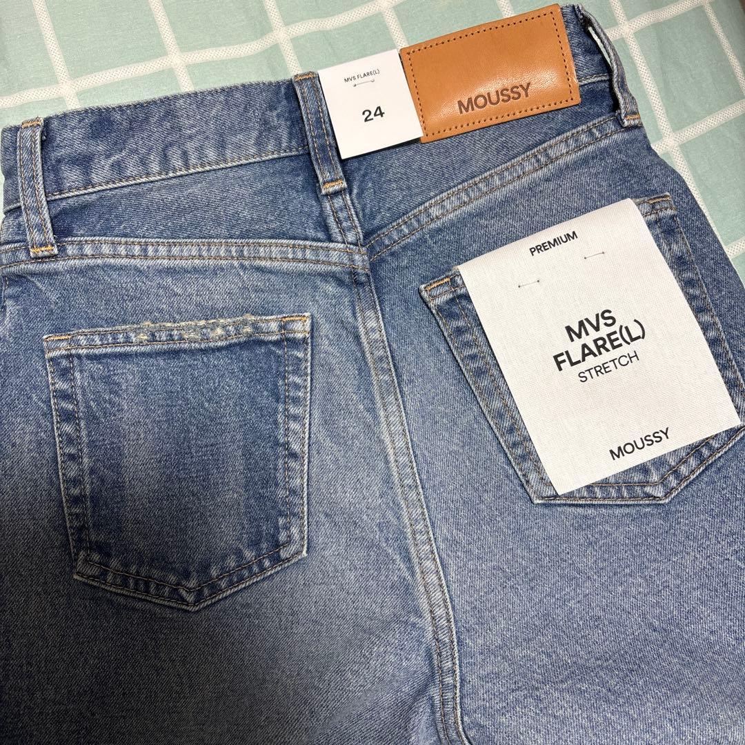 《未使用》MOUSSY MVS FLARE(L) / ロングサイズ ブルー