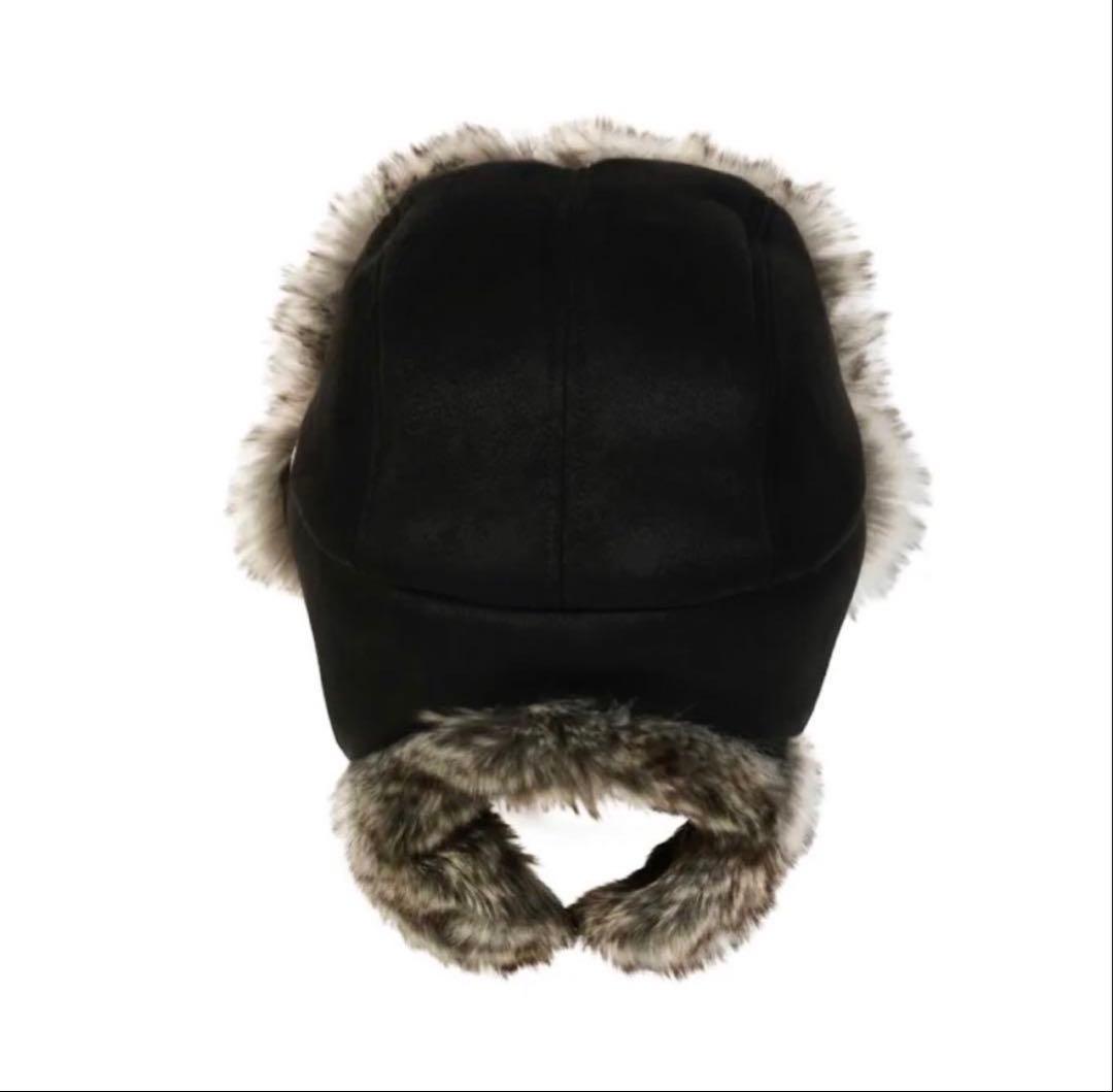 帽子 PALACE SHERPA FAUX SUEDE TROOPER BLACK