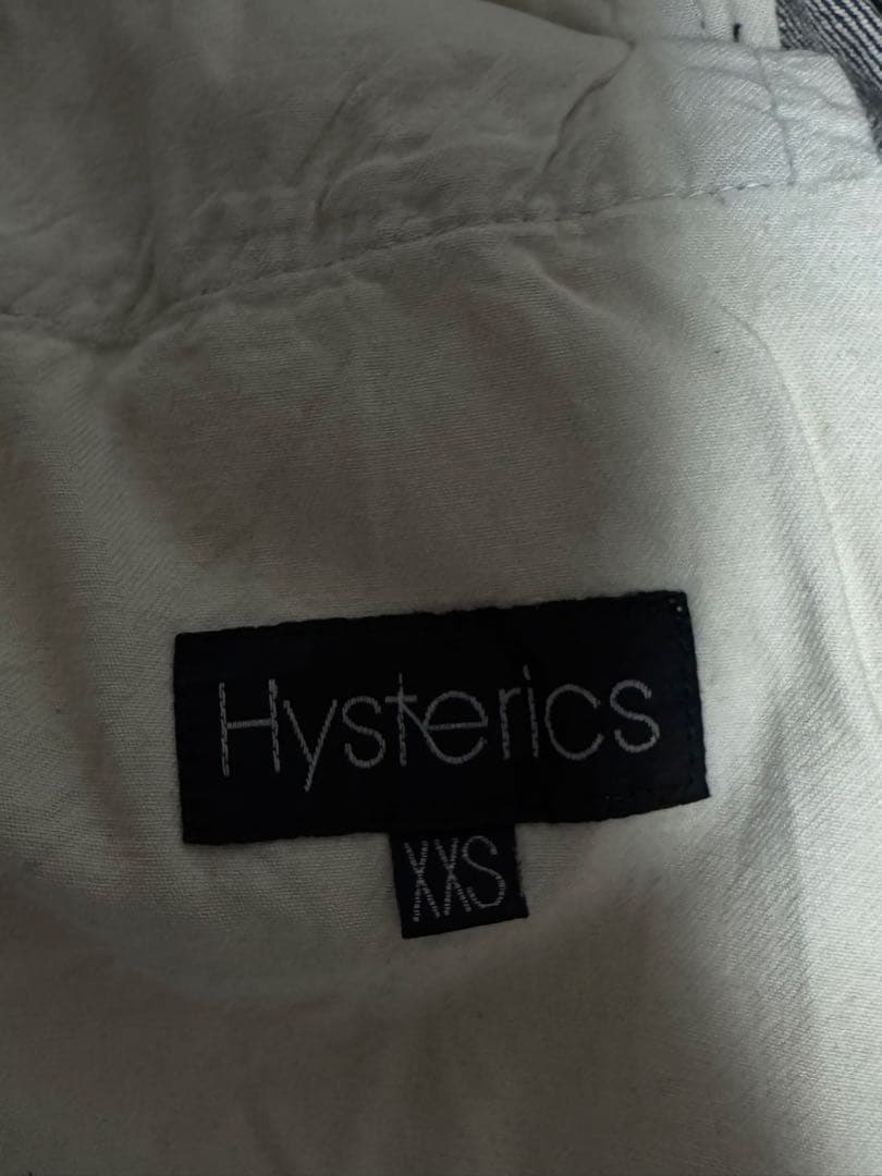 HYSTERICS スタッズダメージデニム グレー XXS 日本製　ユニセックス