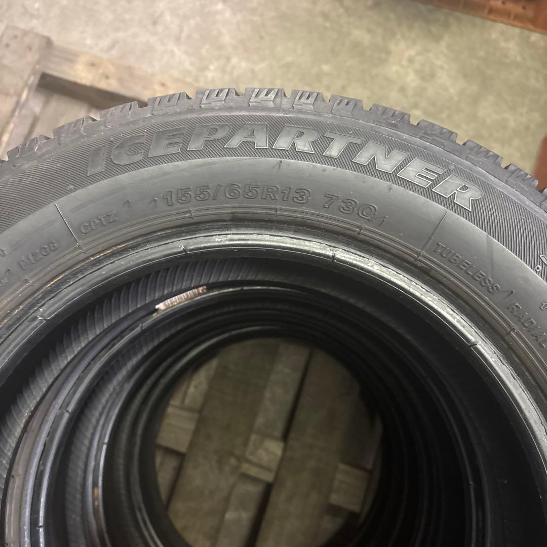 【送料無料】155/65R13 2016年式 4本セット　No.G12
