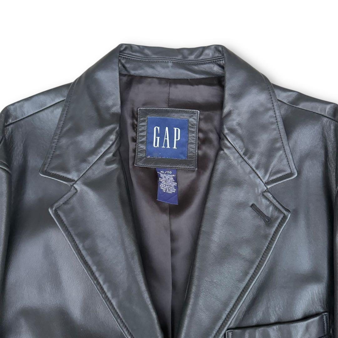 00’s GAP レザージャケット　ギャップ　テーラード