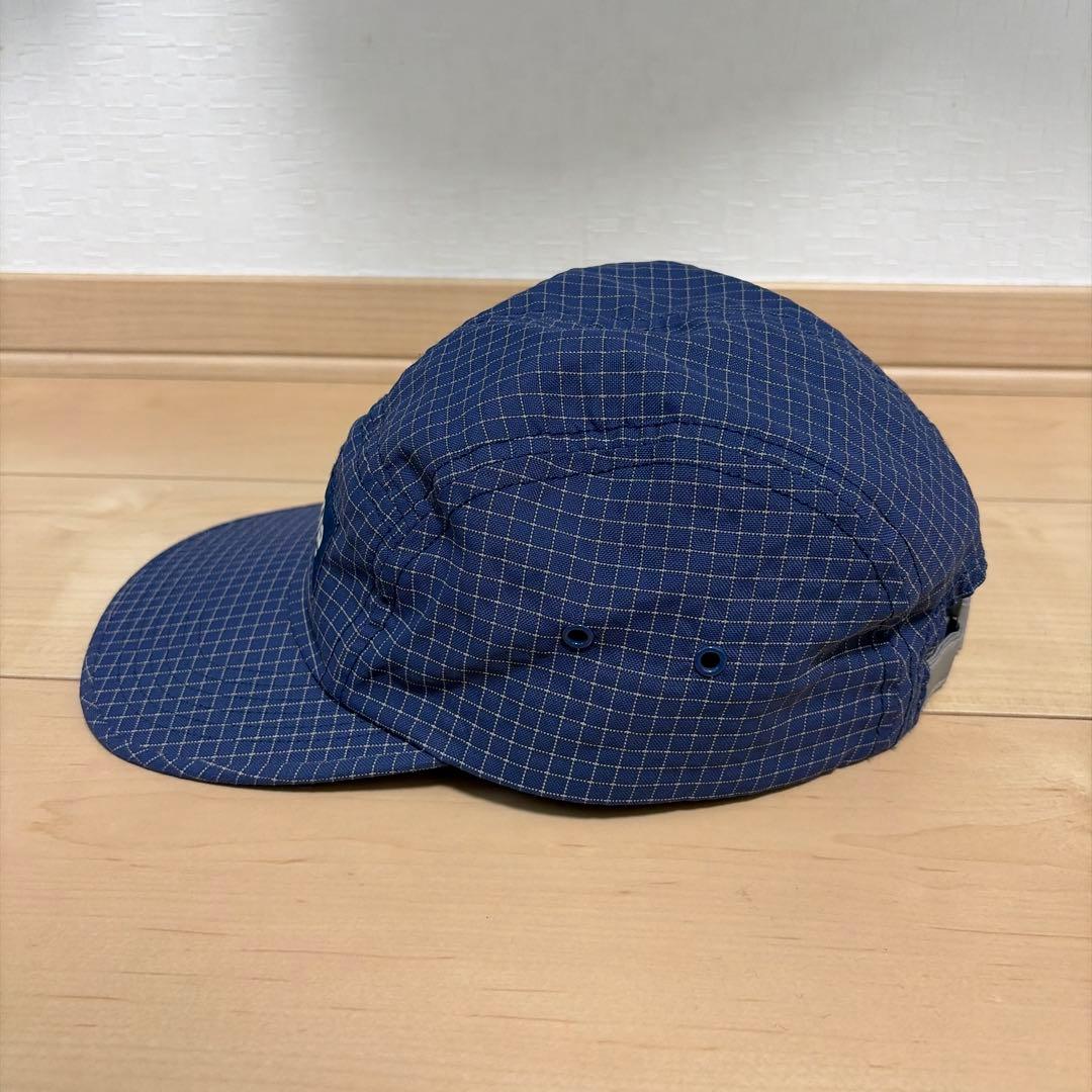 Supreme ネイビー チェック柄 キャップ
