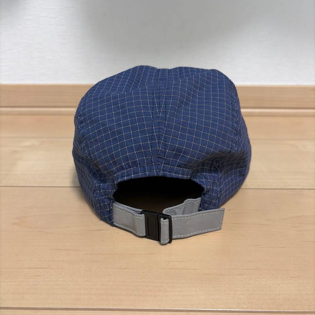 Supreme ネイビー チェック柄 キャップ