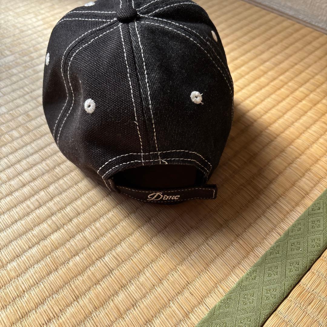 Dime 刺繍ロゴ キャップ 黒