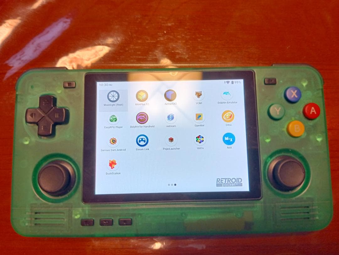 RETROID pocket 2S 4GB + 128GB クリアグリーン