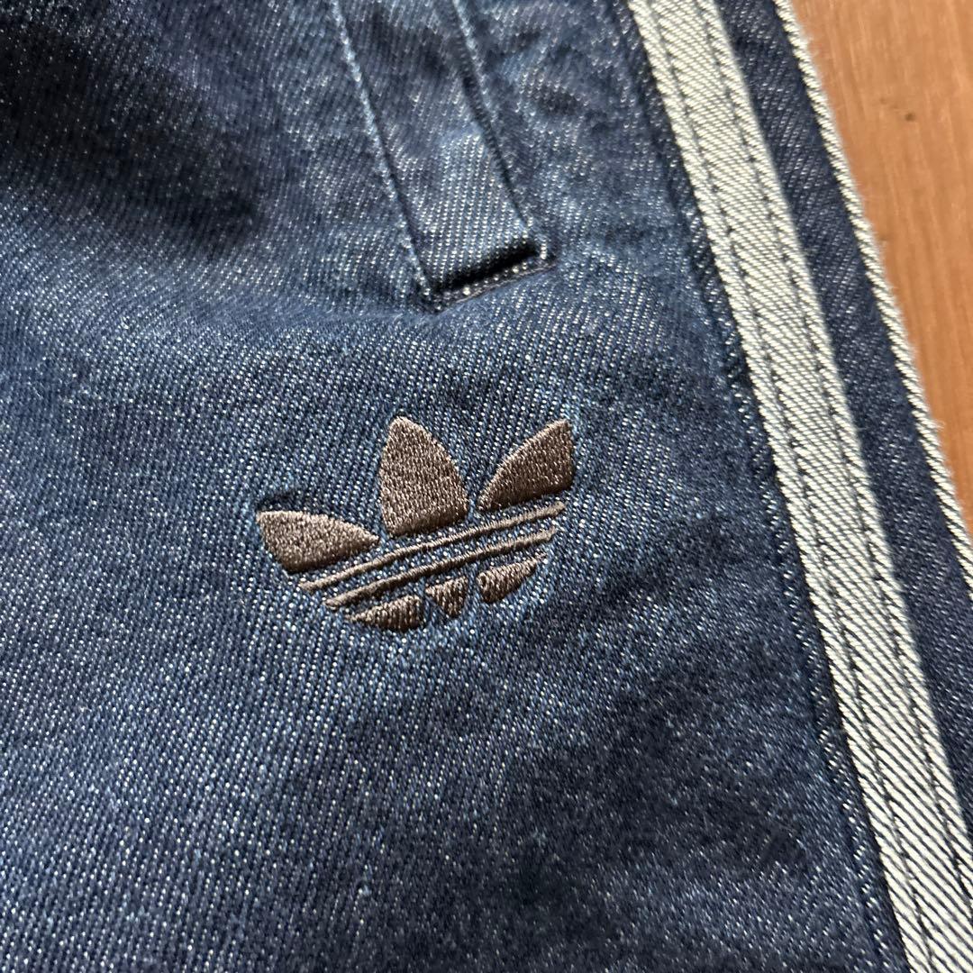 adidas デニム トラックパンツ M