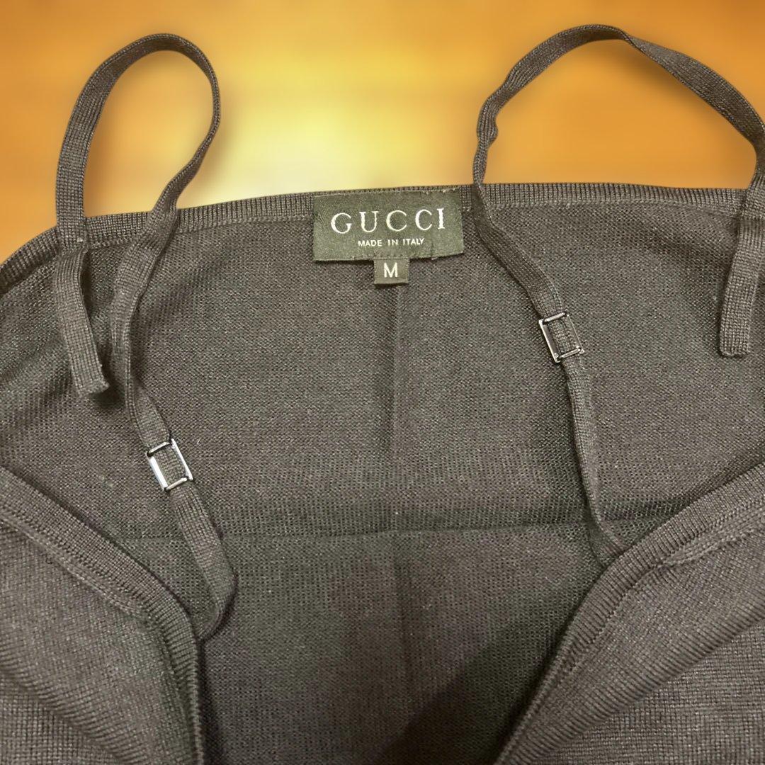 GUCCI ブラック キャミソール M