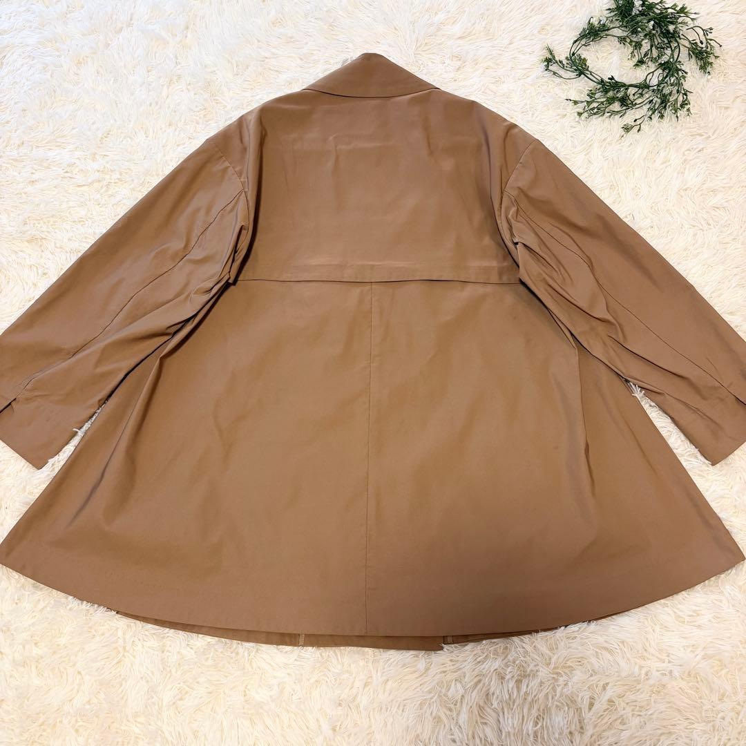 【新品同様✨現行】LANVIN en Bleu メモリーグログランミドルトレンチ