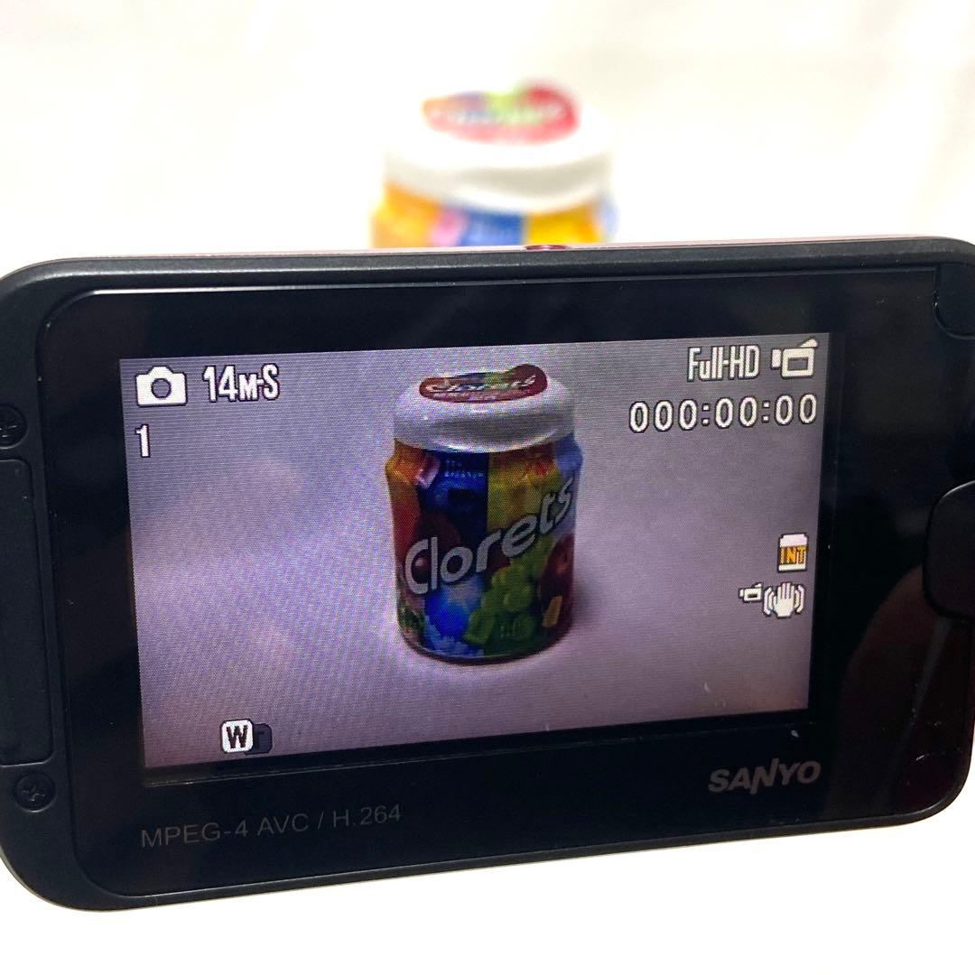 SANYO DMX-CA100 ビデオカメラ 動作品 ピンク