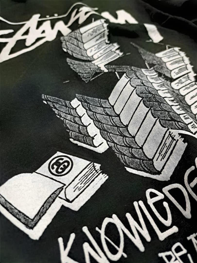 【M・美品】Stussy アップオンイット Tee ／ 黒・正規品