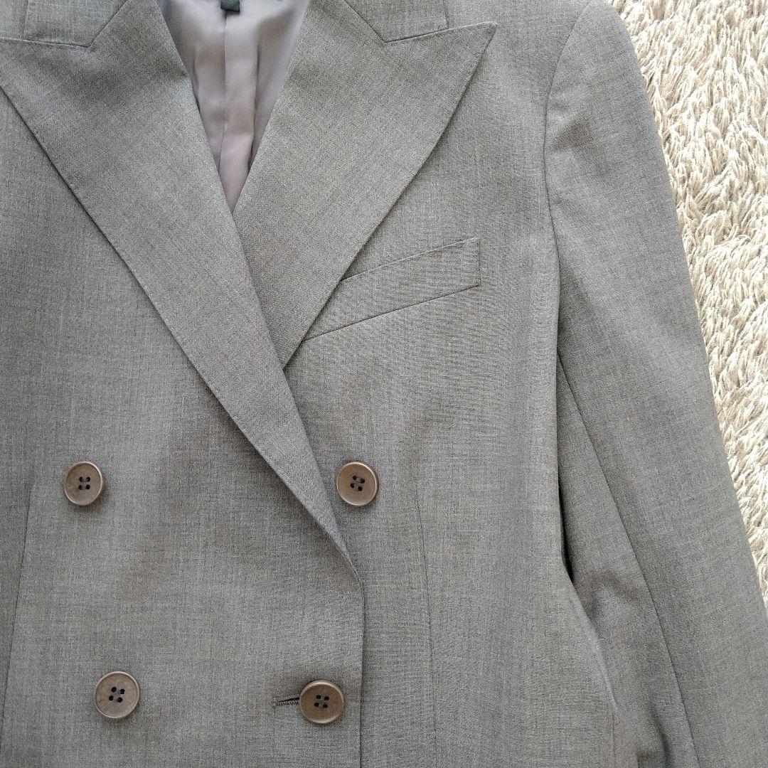 Theory セオリー ダブルジャケット グレー　TRACEABLE.WOOL