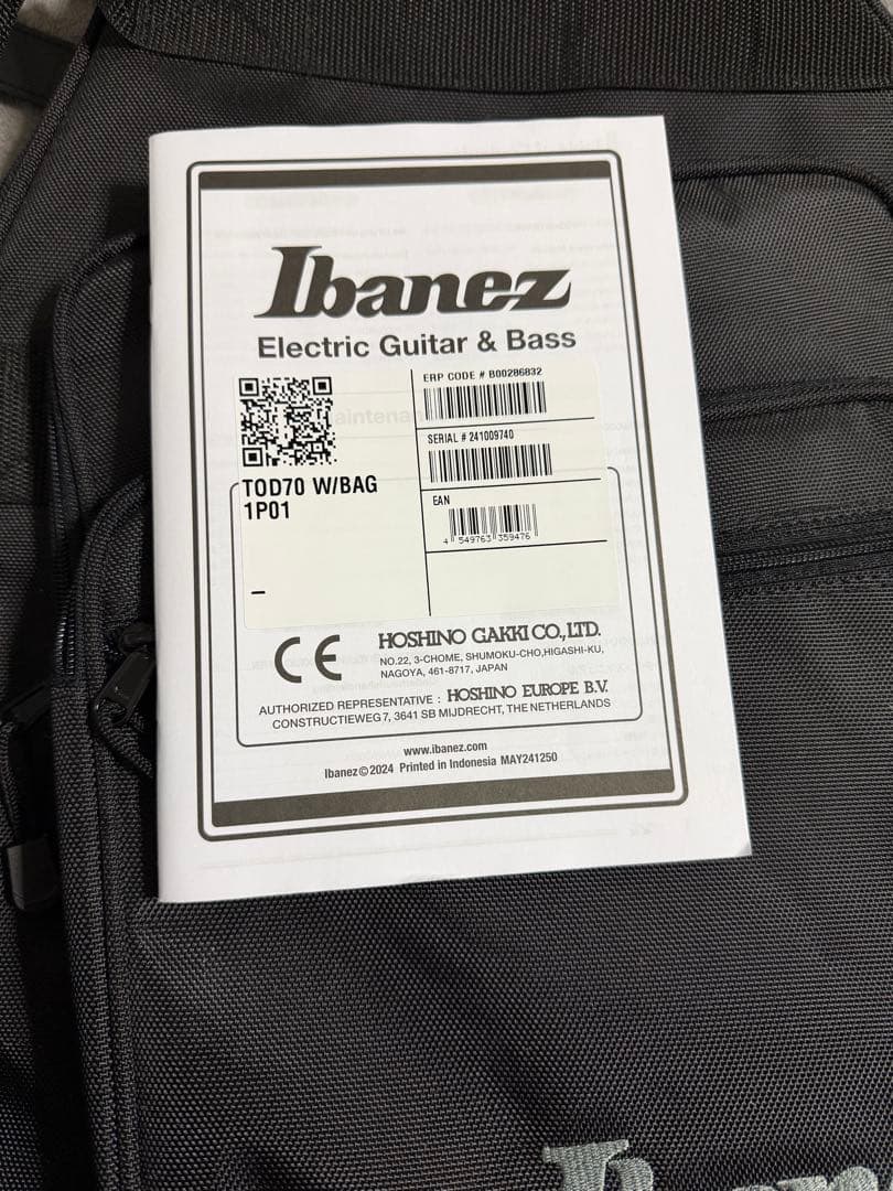 Ibanez TOD70 Tim Henson(Polyphia) 7弦モデル