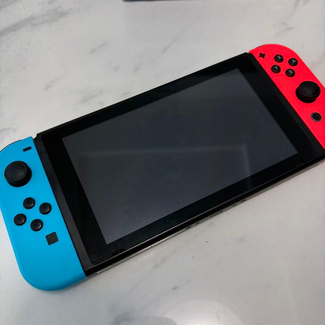 【動作確認済】おまけ付Nintendo Switch 本体 ネオンブルーレッド