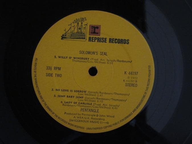 PENTANGLE★Solomon's Seal UK Reprise オリジナ