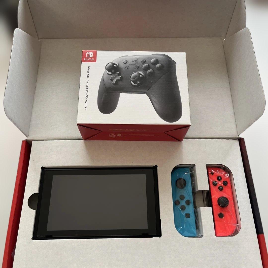 Nintendo Switch ネオンブルー/ネオンレッド 本体とProコン付