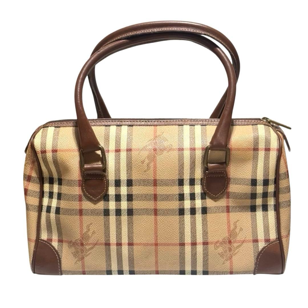 Burberry バーバリー ノバチェック ボストンバッグ 【保存袋あり】