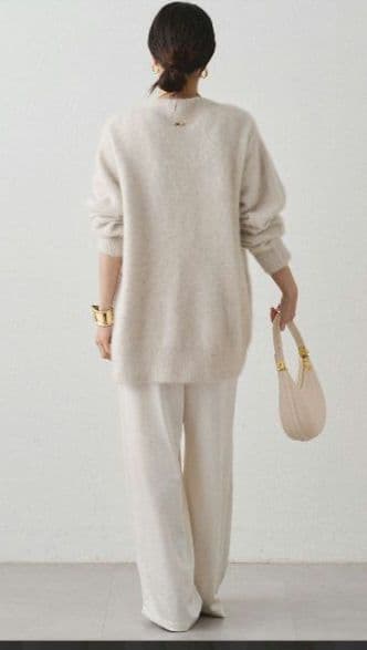 今季！！LOUNGEDRESS☆ラウンジドレス☆FURカシミヤニットカーデ