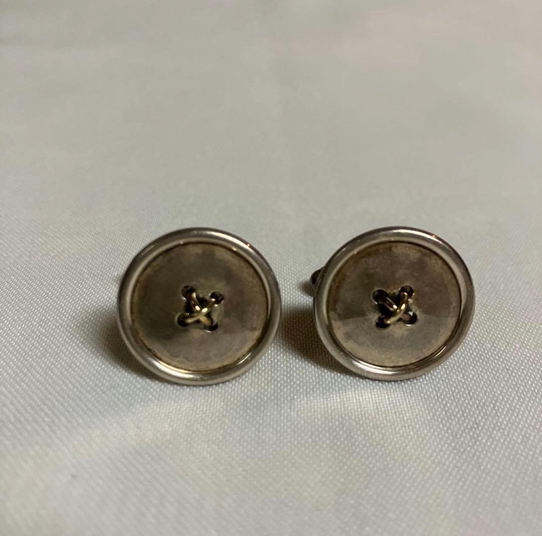 Tiffany & Co. ボタン型カフリンクス　SV925/750