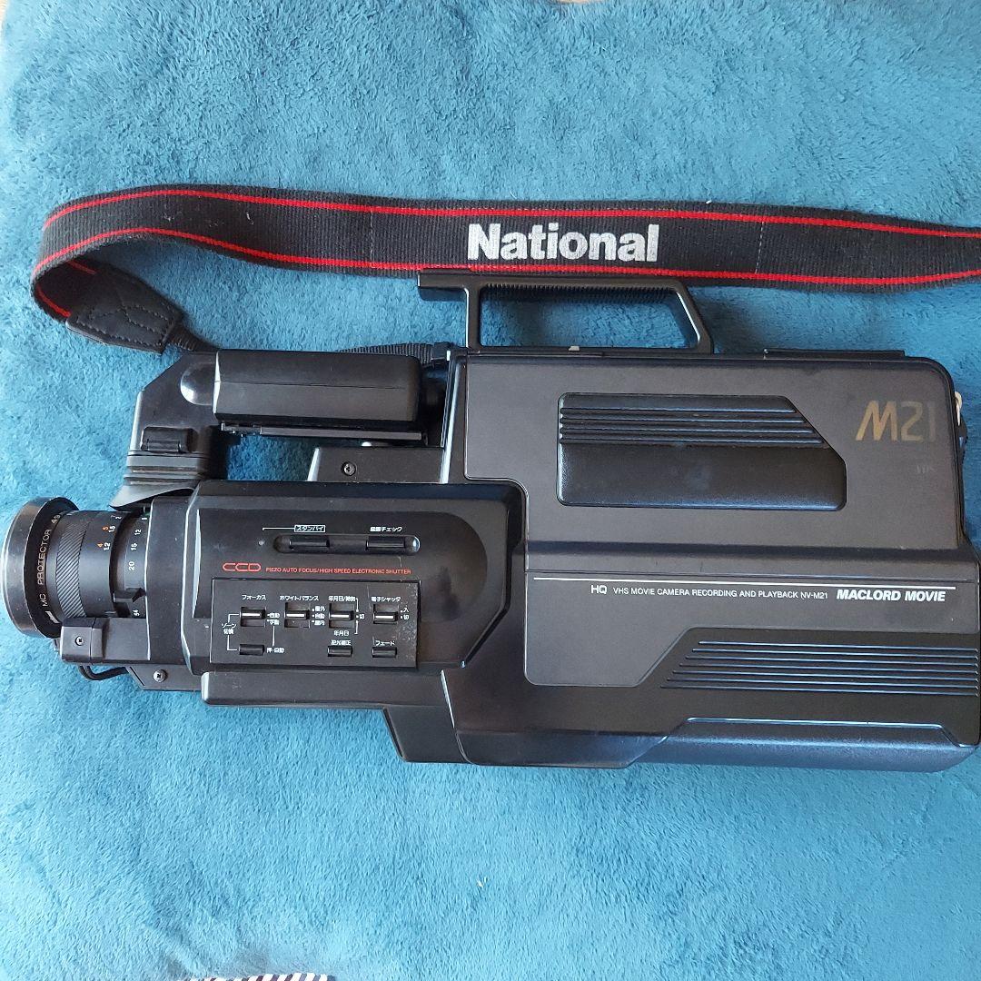 National ビデオ一体型VHSカメラ MACLOAD MOVIE M21