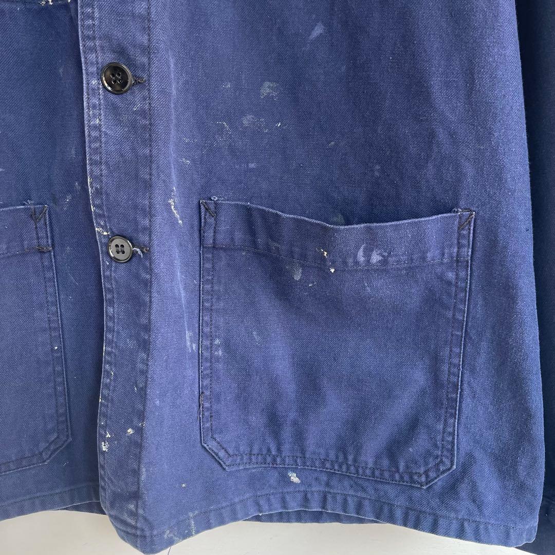 60s 70s フランス軍 カバーオール ワークジャケット ヴィンテージ 古着