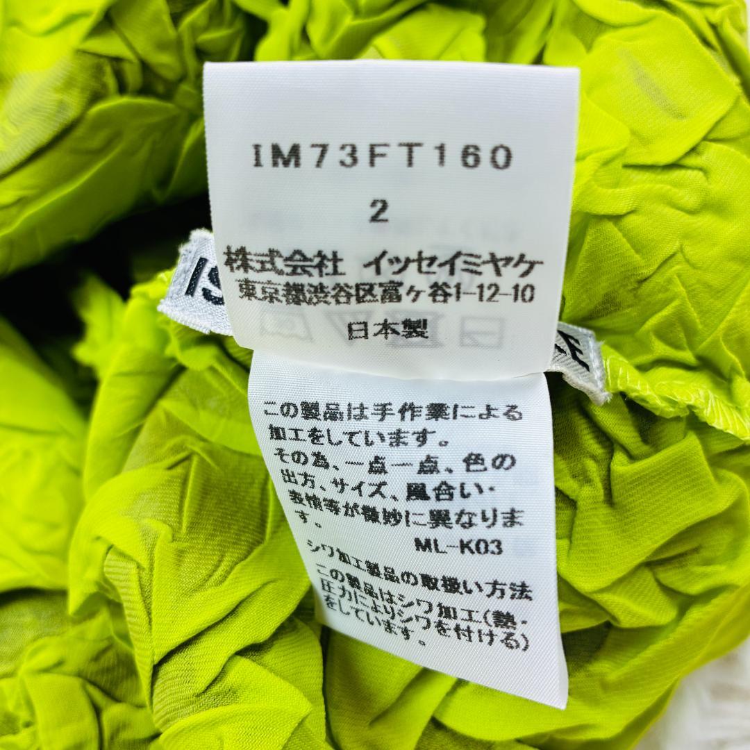 【美品】イッセイミヤケ　ISSEIMIYAKE　しわ加工　ハイネックワンピース