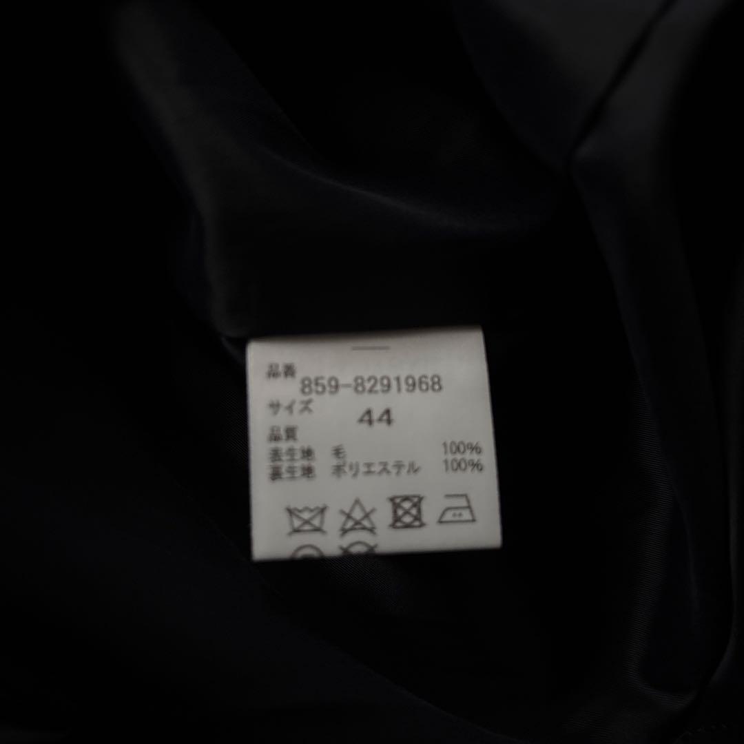 未使用大きいサイズ、22オクトーブル日本製濃紺毛100%ワンピース