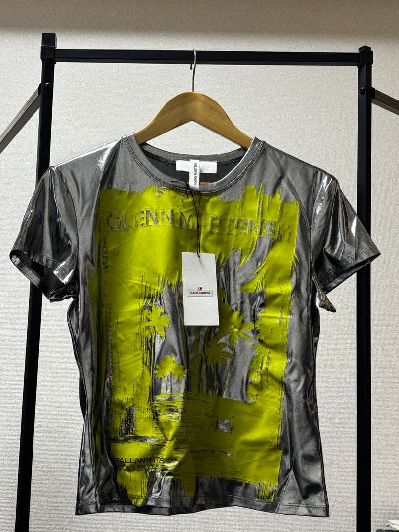 グレンマーティンス GLENNMARTENS  メタリックプリントTシャツ
