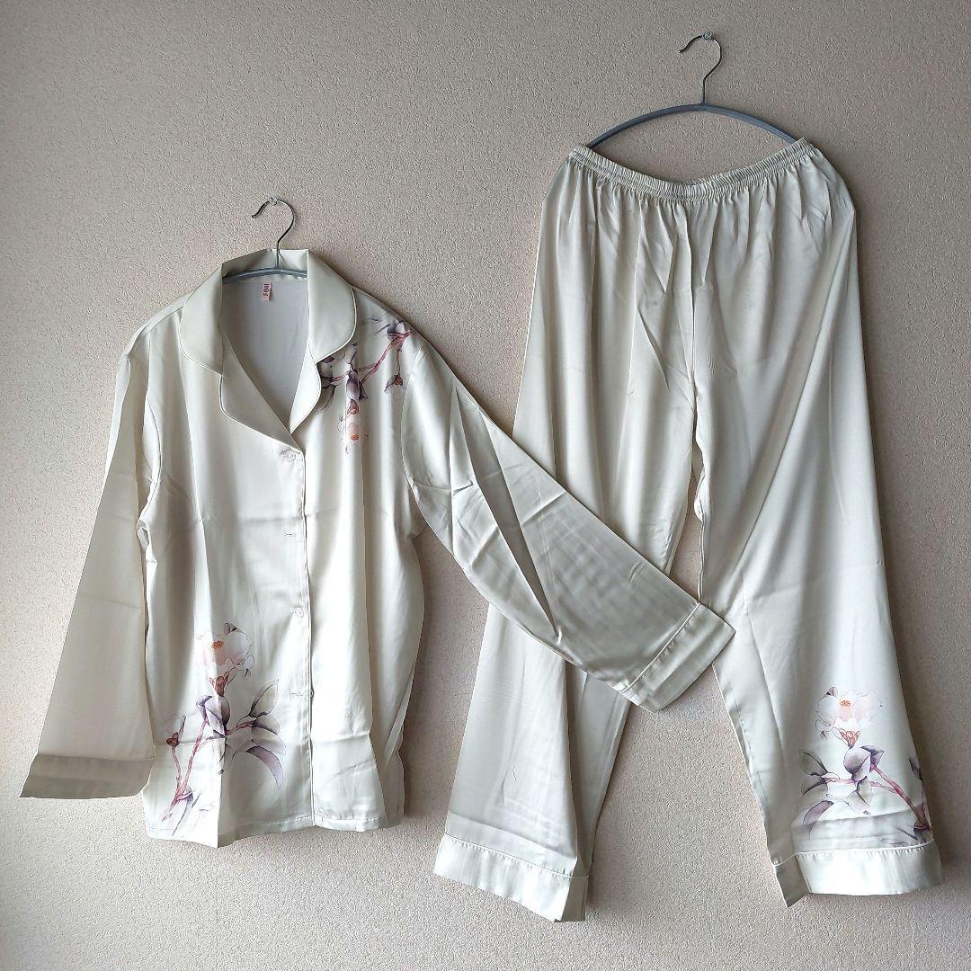中国製～シルク(98％)パジャマ男女兼用　XXLサイズ　一等品　新品　未使用品