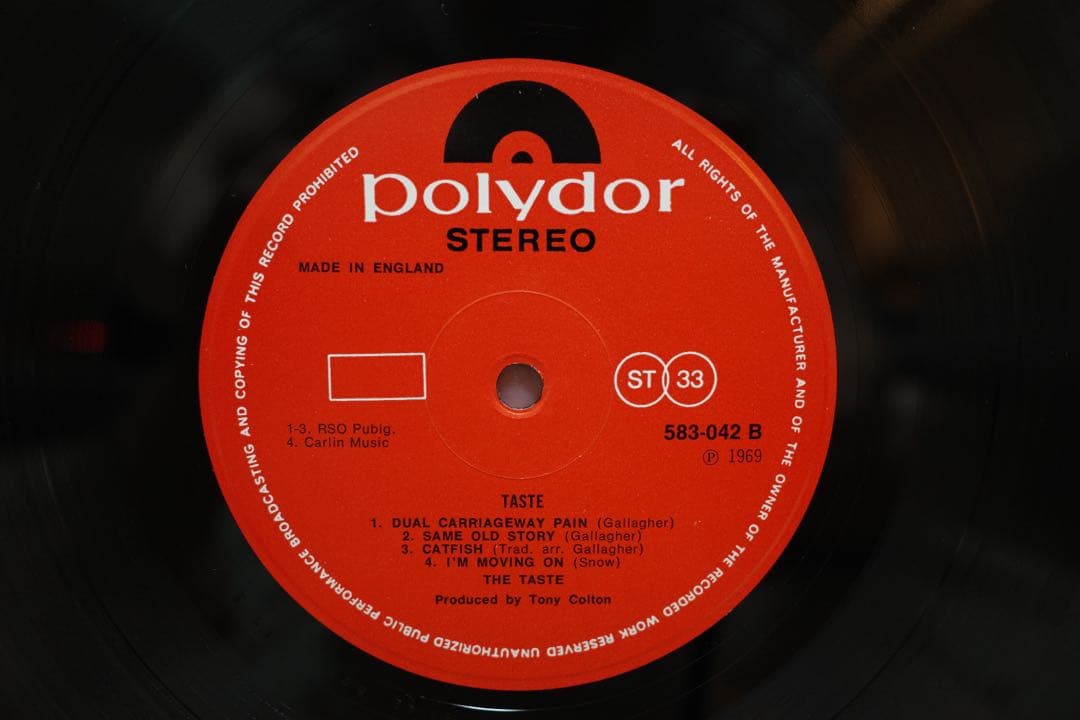 taste 1st album uk original 583042 美品 LP
