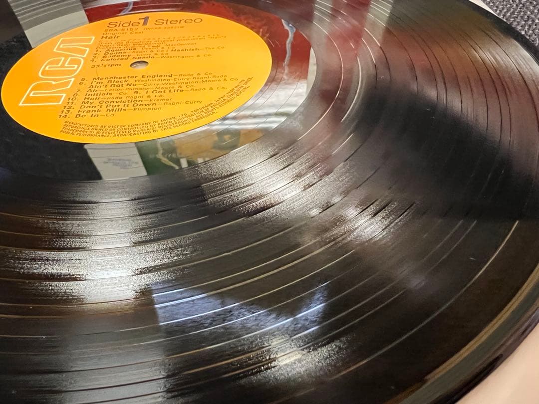 極美盤 帯付 1969年 ヘア オリジナル・キャスト SRA-5152 LP洋楽