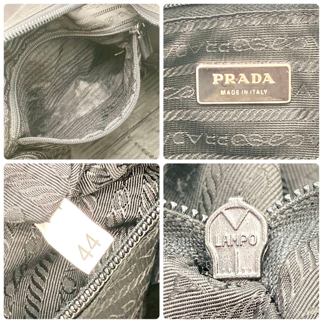 kelly✨PRADA ボストンバッグ 黒 ナイロン 三角ロゴ 大容量 鍵