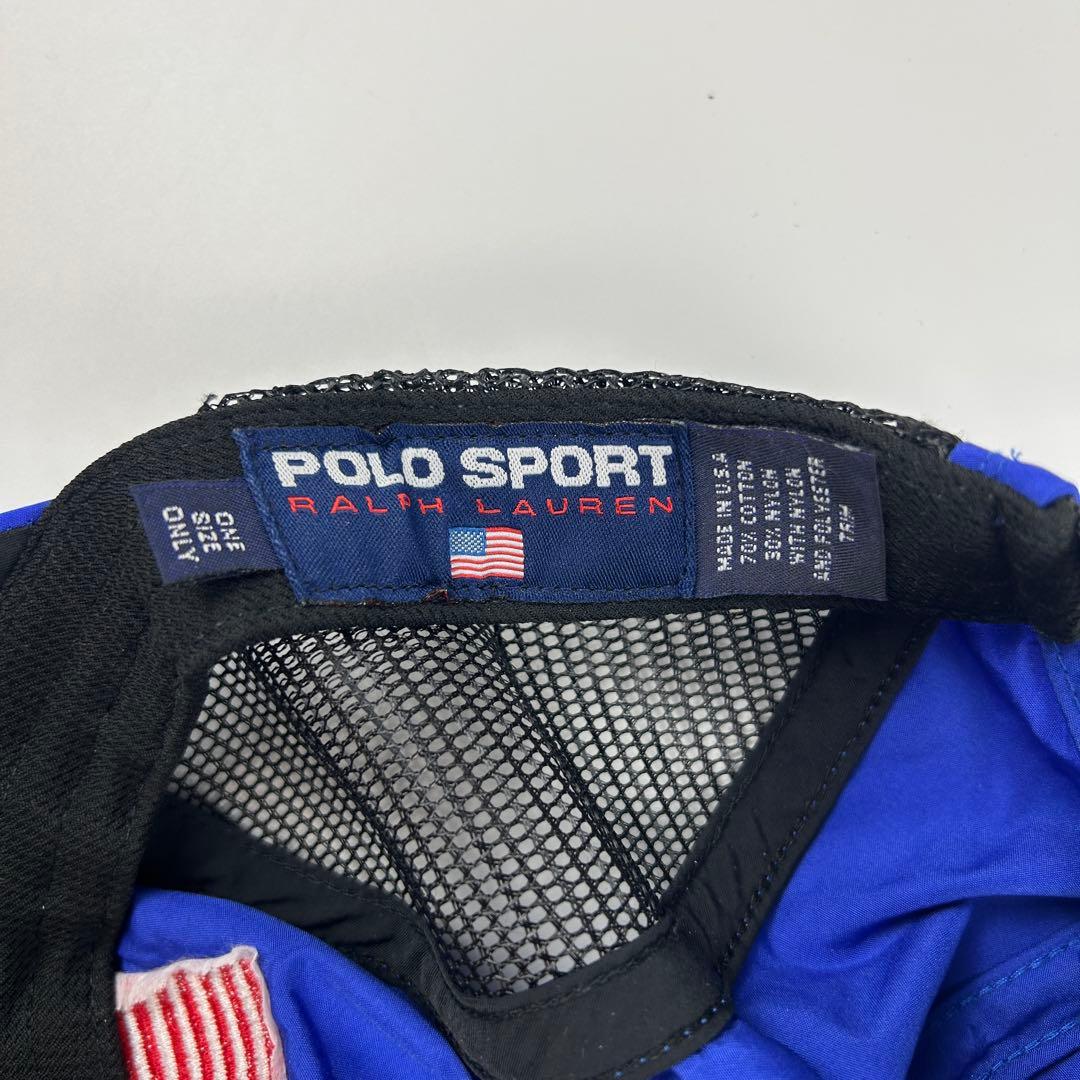90s POLO SPORT サイドメッシュ CAP キャップ Vintage