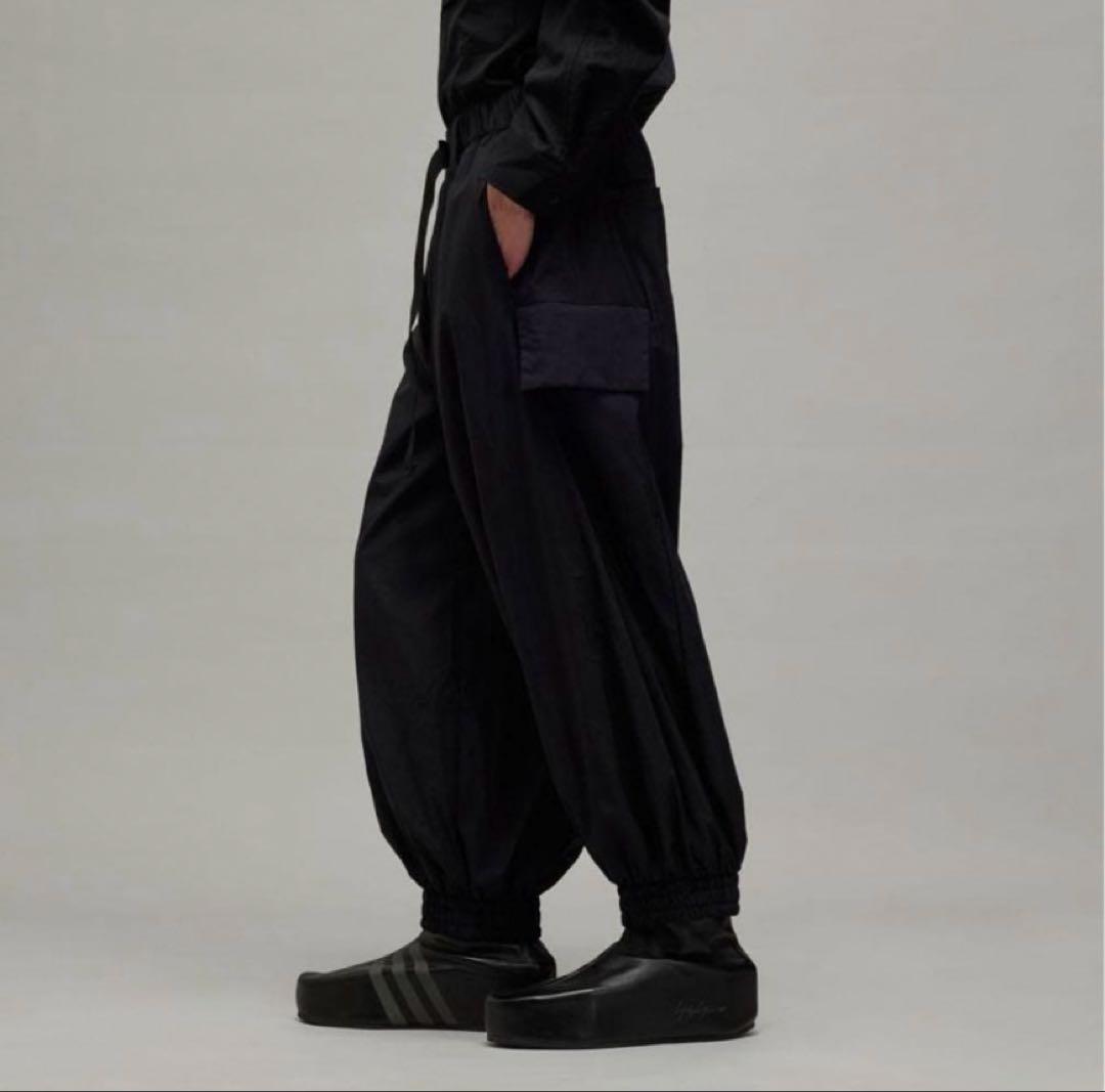 【美品】Y-3 NYL PANT ブラック ナイロンパンツ ワイドパンツ