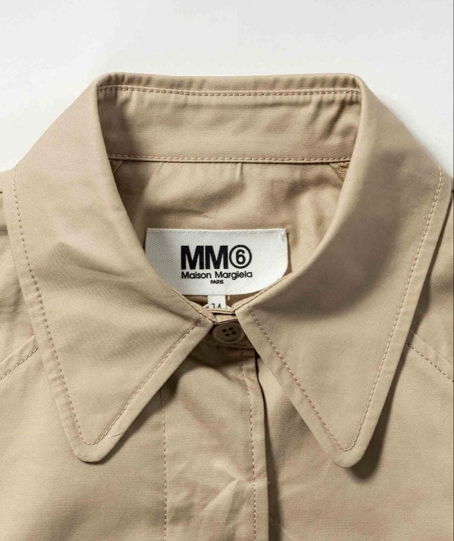 MM6 Maison Margiela ベージュクロップド ジャケット大人もOK
