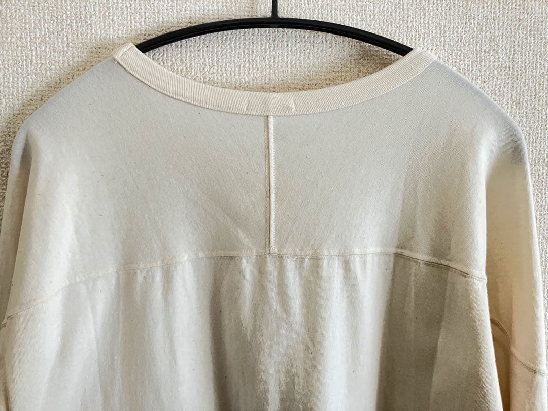 【COMOLI】旧型 フットボールTシャツ エクリュ サイズ1 希少